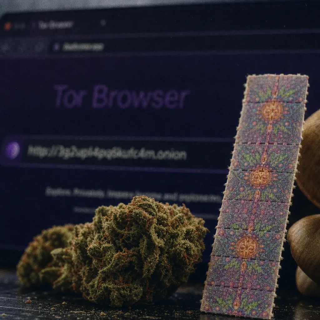 Dark web link interface preview