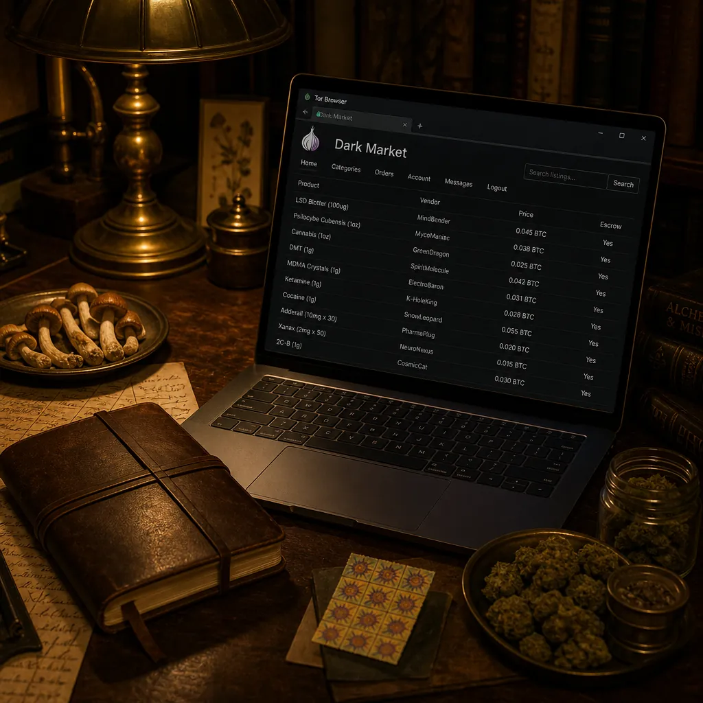 Darkmarket link interface preview