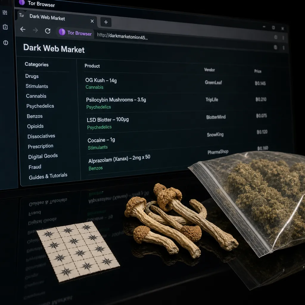 Nexus darknet shop interface preview